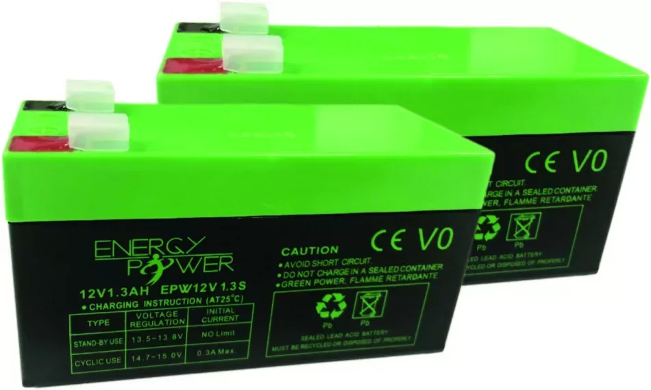 Lot de 2 batteries 12V 1.3 A